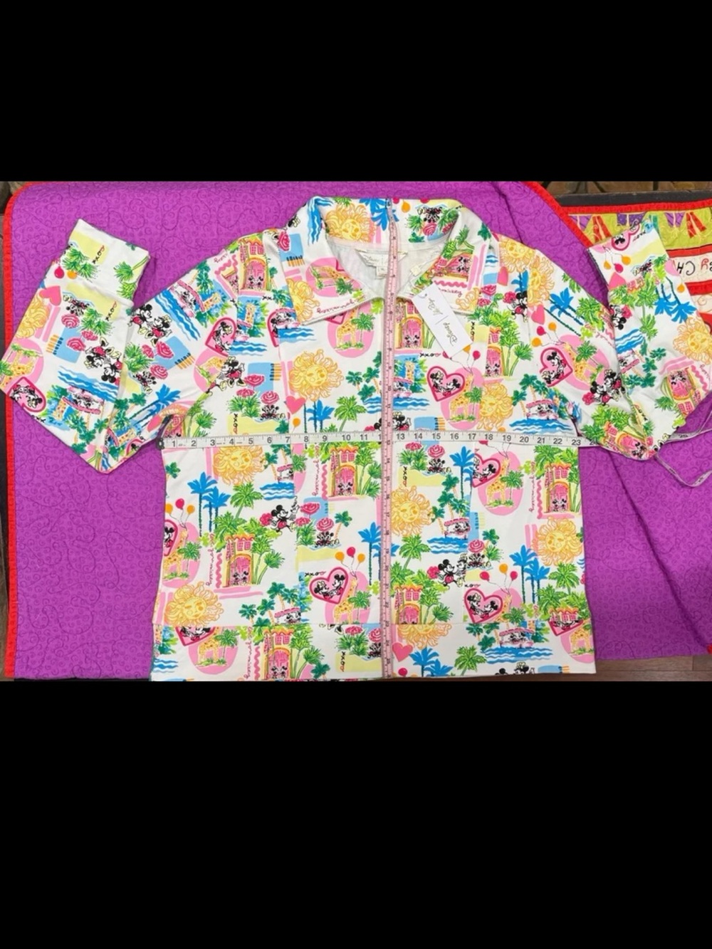 Mickey and Minnie Mouse Eleni Half-Zip Pullover by Lilly Pulitzer –Disney Parks - Picture 4 of 4